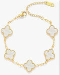 Clover Bracelet - White